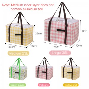 Outdoor Large-capacity Picnic Bag High-quality Food Organizer Insulated Lunch Bag Picnic Tote Bag
