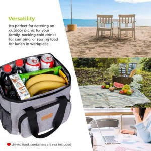 20 Can Hot Selling Waterproof Insulated Soft Lunch Cooler Bag Outdoor Tote Cooler Lunch Bag