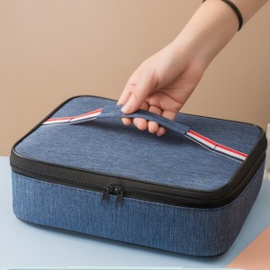 Large Capacity Cooler Picnic Bag Portable Meal Bag Student Outdoor Travel Insulated Cooler Bag Work Picnic Hiking School