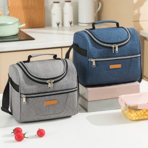 New Oxford Cloth Aluminum Foil Tote Lunch Bags Portable Cartoon Printing School Office Picnic Insulation Cooler Bags