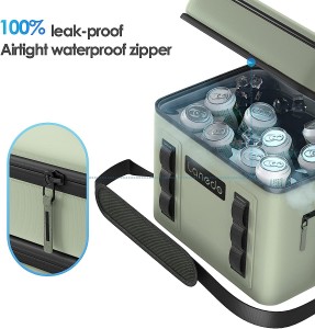 Custom Portable Ice Chest Box Eco Waterproof Insulated Portable Double Compartment Soft Tpu Cooler Bag For Lunch Drink Picnic