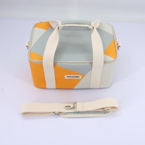 Outdoor Thermal Lunch Bag Travel Cooler Bag Travel Folding Picnic Bag with Shoulder Strap
