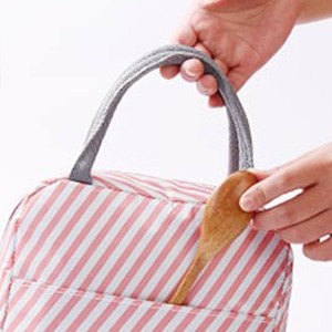 Portable Women Kids Insulated Canvas Cooler Lunch Box Picnic Bags With Custom