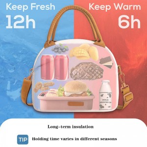 Leakproof Insulated Cooler Lunch Tote Bags For Work Bento Box Insulated Messenger Bags Camping Fresh Keeping Handbags