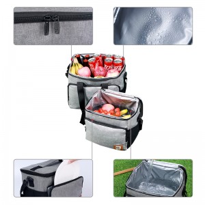 Ready Stock Insulated Camping Disposable Cooler Bag Reusable Thermal Food Picnic Lunch Bag With Adjustable Shoulder Strap