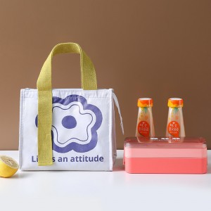 Custom Insulation Portable Oxford Cloth Lunch Takeaway Aluminum Foil Small Mini Cooler Bag For Food