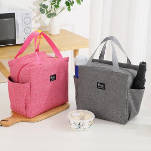New Custom Logo Cooler Bag Double Side Pockets Thickened And Enlarged Insulated Bag Outdoor Lunch Bags For Picnic Camping