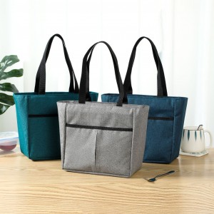 Custom Logo Cloth Office Worker Aluminum Foil Thermal Insulation Lunch Bag