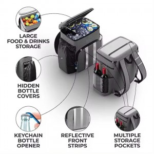 Waterproof Insulated Cooler Bag Large Capacity Leakproof Lightweight Lunch Backpack Custom Logo Food Container