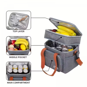 New Arrival Single And Double Layer Cooler Bags Custom Logo Insulation Picnic Bag–Backpack