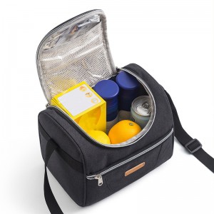 New Oxford Cloth Aluminum Foil Tote Lunch Bags Portable Cartoon Printing School Office Picnic Insulation Cooler Bags