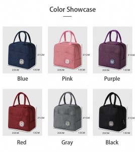 Wholesale Oxford Lunch Bags Portable Thermal Bags Aluminum Foil Insulated Bento Handbags For Kids Waterproof Picnic Cooler Bags