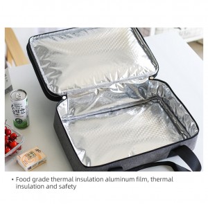 Factory Custom Durable Insulated Thermal Food Delivery Lunch Bag Waterproof Portable Pizza Carry Picnic Cooler Bag
