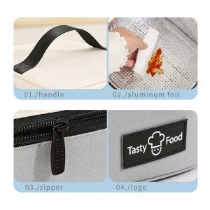 Waterproof Multifunctional Aluminium Foil Large Insulated Thermal Lunch Cooler Bag