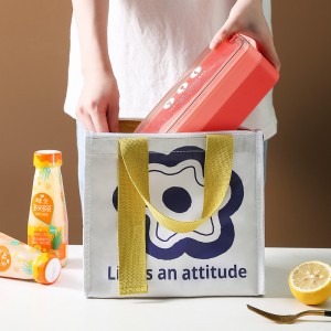 Custom Insulation Portable Oxford Cloth Lunch Takeaway Aluminum Foil Small Mini Cooler Bag For Food