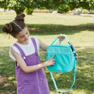 Cute Love Shape Large Capacity Multifunctional Lunch Bag With Shoulder Strap For Easy Carrying Cooler Bag