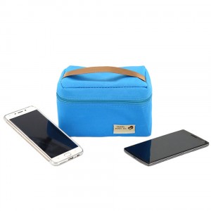 Custom Cooler Tote Bag Portable Waterproof Leakproof Lunch Bag Small Foldable Outdoor Picnic Bag Insulated Food Container