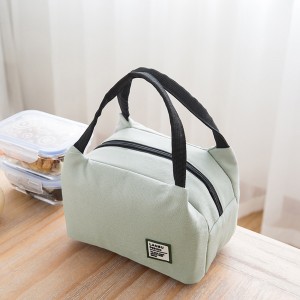 Customize Logo Insulated Canvas Box Tote Bag Thermal Cooler Food Lunch Bags For Food Fruit