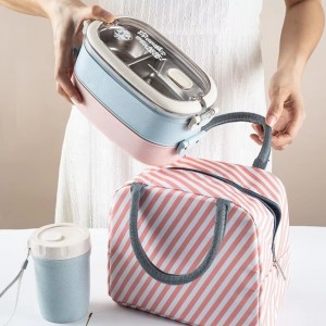 Hot Selling Portable Insulated Bento Sealed And Leak-Proof Kids Lunch Box Set With Bag